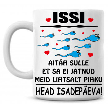 Issi aitäh sulle et sa ei jätnud meid lihtsalt pihku HEAD ISADEPÄEVA Tass Issi aitäh sulle et sa ei jätnud meid lihtsalt pihku HEAD ISADEPÄEVA Tass