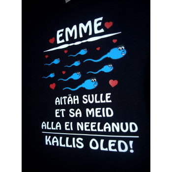 Emme! Aitäh sulle et sa meid alla ei neelanud. Kallis oled!