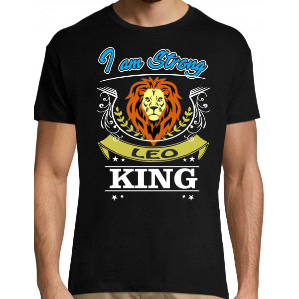 I am strong leo king T-särk
