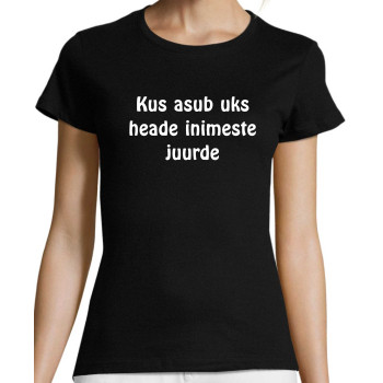 Kus asub uks heade inimeste juurde / T-särk - Meestele / Naistele