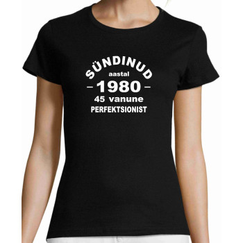 Sünnipäeva T-särk Meestele / Naistele - Perfektsionist