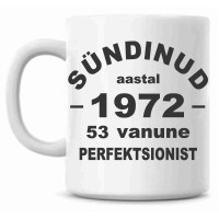 Sünnipäeva Tass - Perfektsionist