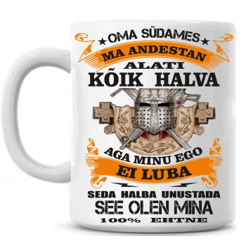 Oma südames ma andestan alati kõik halva tass Oma südames ma andestan alati kõik halva tass